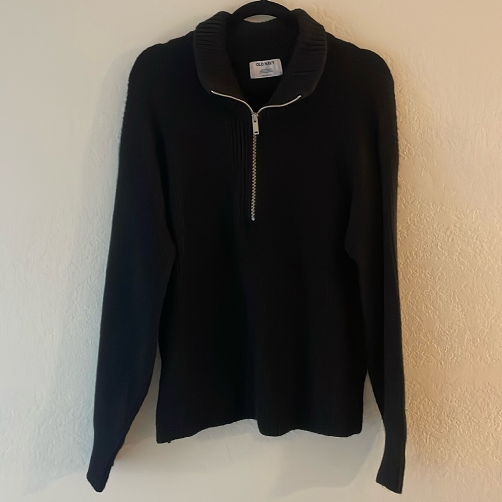 Knit quarter-zip sweater